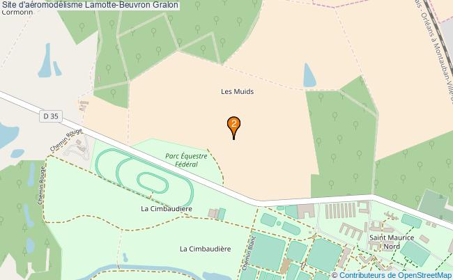 plan Site d'aéromodélisme Lamotte-Beuvron : 2 équipements