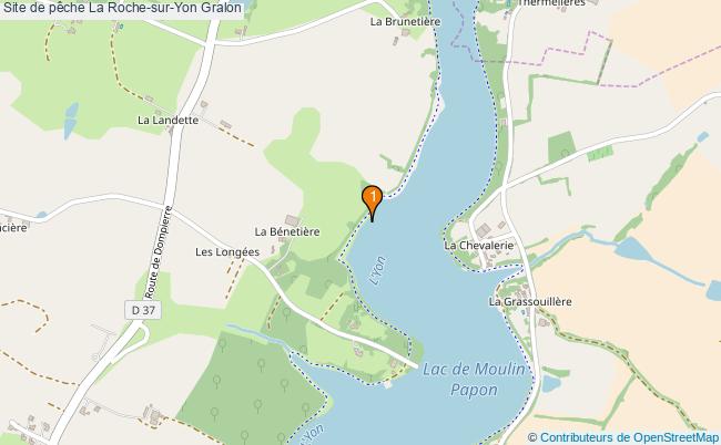 plan Site de pêche La Roche-sur-Yon : 1 équipements