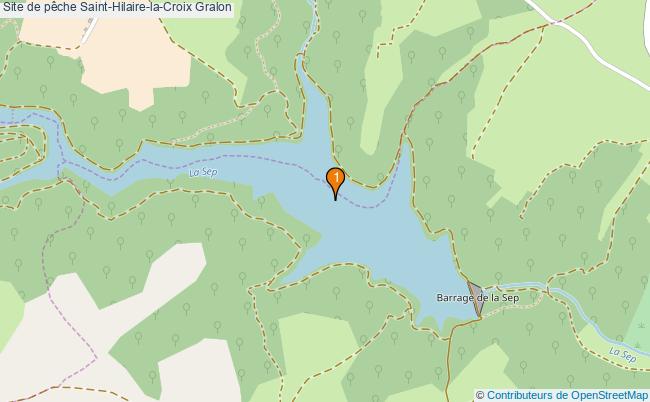 plan Site de pêche Saint-Hilaire-la-Croix : 1 équipements