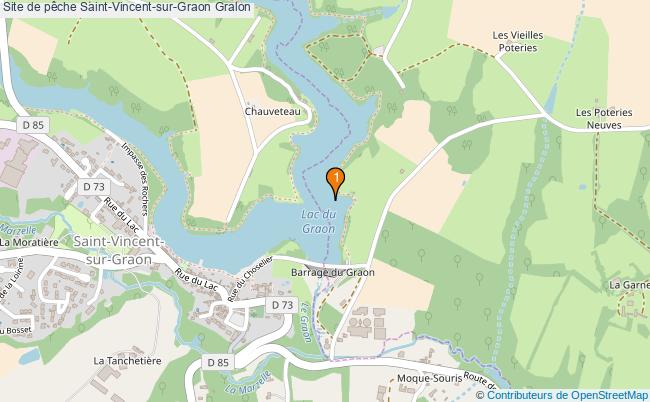 plan Site de pêche Saint-Vincent-sur-Graon : 1 équipements