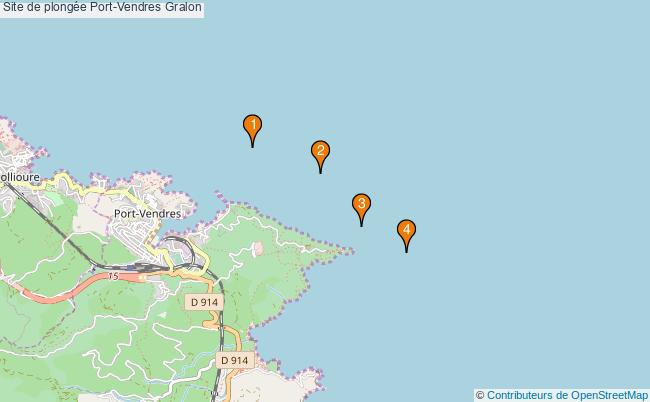 plan Site de plongée Port-Vendres : 4 équipements