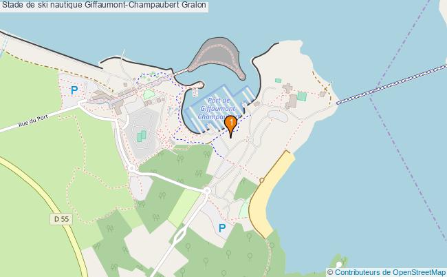plan Stade de ski nautique Giffaumont-Champaubert : 1 équipements