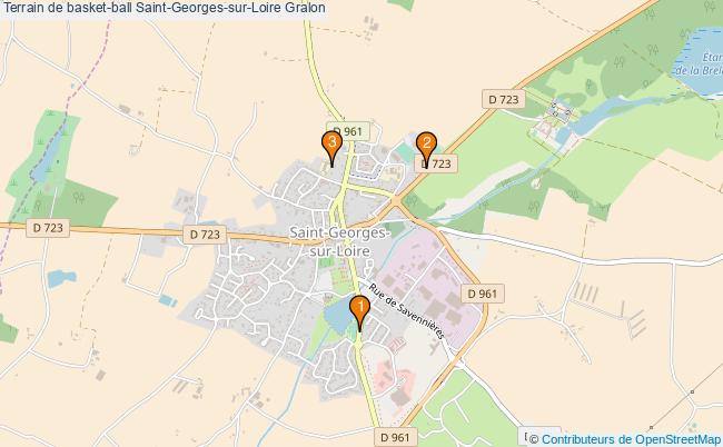 plan Terrain de basket-ball Saint-Georges-sur-Loire : 3 équipements