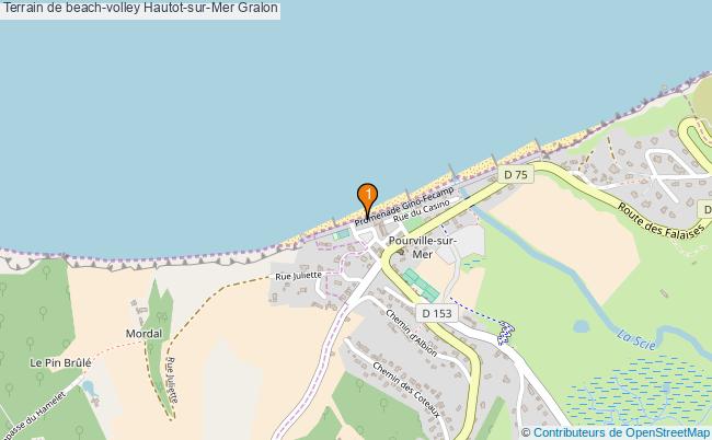 plan Terrain de beach-volley Hautot-sur-Mer : 1 équipements