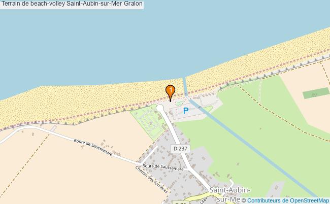 plan Terrain de beach-volley Saint-Aubin-sur-Mer : 1 équipements