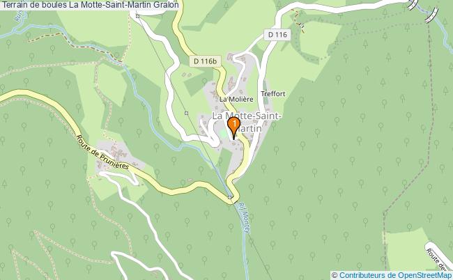 plan Terrain de boules La Motte-Saint-Martin : 1 équipements