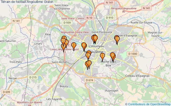 plan Terrain de football Angoulême : 20 équipements