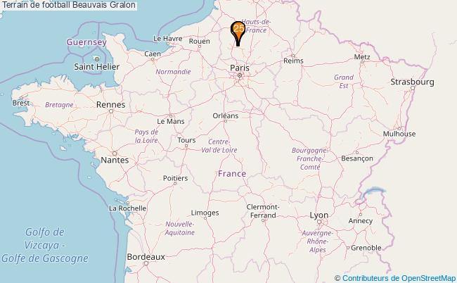 plan Terrain de football Beauvais : 25 équipements