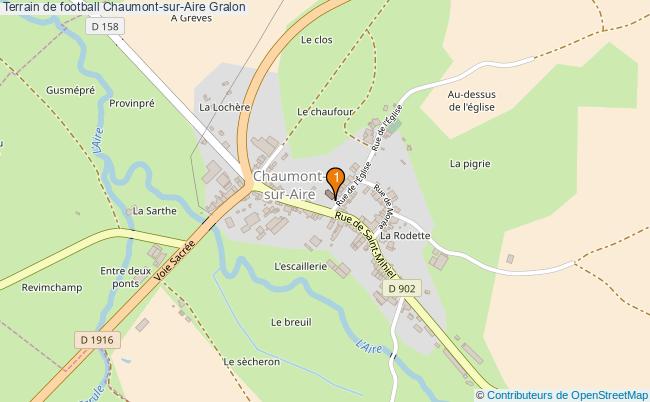 plan Terrain de football Chaumont-sur-Aire : 1 équipements
