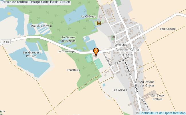 plan Terrain de football Droupt-Saint-Basle : 2 équipements