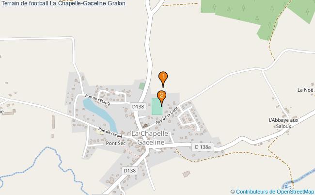 plan Terrain de football La Chapelle-Gaceline : 2 équipements