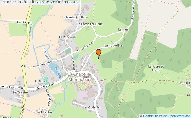 plan Terrain de football La Chapelle-Montligeon : 1 équipements