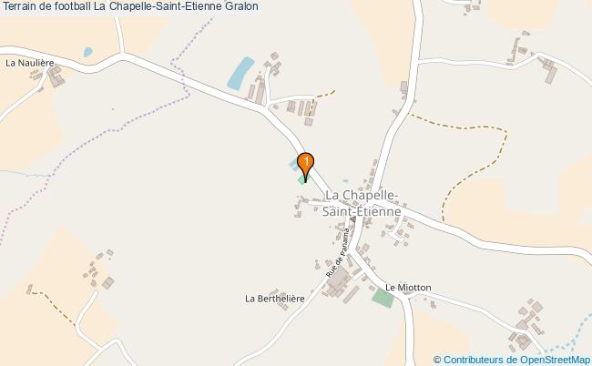 plan Terrain de football La Chapelle-Saint-Etienne : 1 équipements