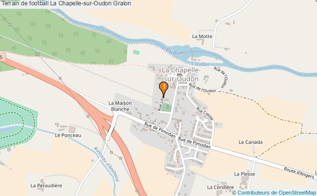 plan Terrain de football La Chapelle-sur-Oudon : 1 équipements