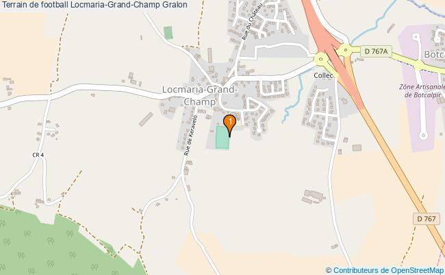 plan Terrain de football Locmaria-Grand-Champ : 1 équipements