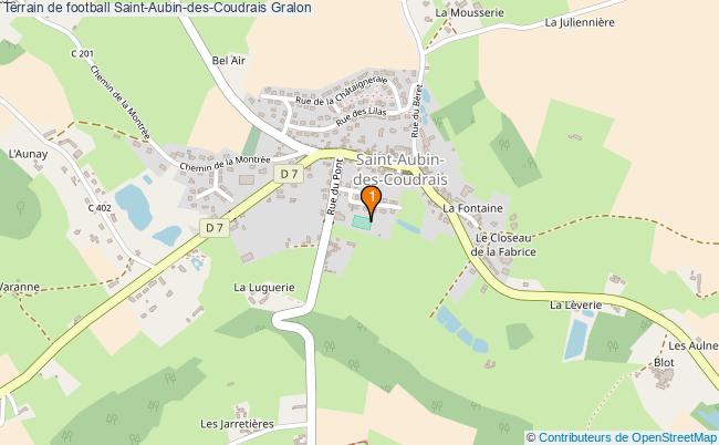 plan Terrain de football Saint-Aubin-des-Coudrais : 1 équipements