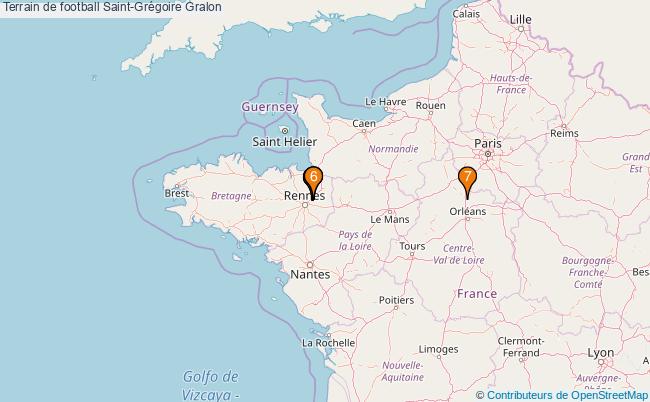 plan Terrain de football Saint-Grégoire : 7 équipements