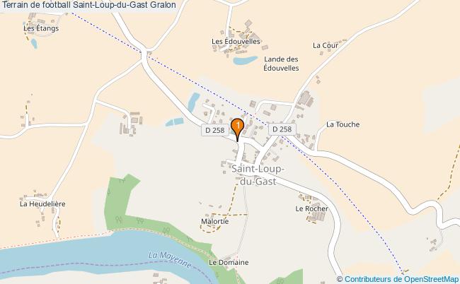 plan Terrain de football Saint-Loup-du-Gast : 1 équipements