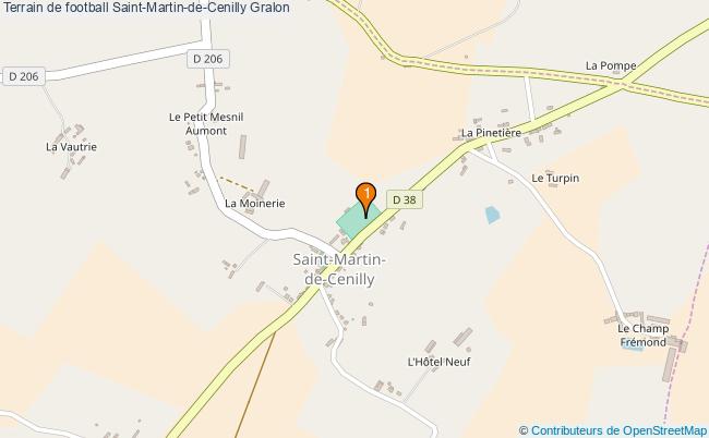 plan Terrain de football Saint-Martin-de-Cenilly : 1 équipements