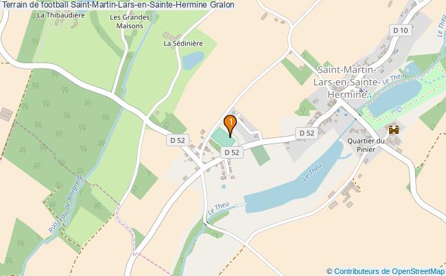 plan Terrain de football Saint-Martin-Lars-en-Sainte-Hermine : 1 équipements