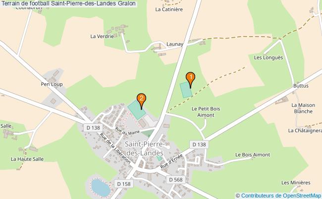 plan Terrain de football Saint-Pierre-des-Landes : 2 équipements
