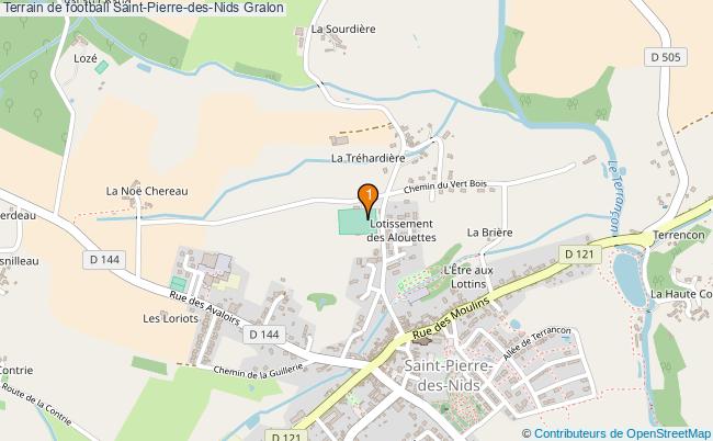 plan Terrain de football Saint-Pierre-des-Nids : 1 équipements