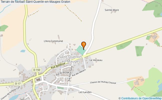 plan Terrain de football Saint-Quentin-en-Mauges : 1 équipements