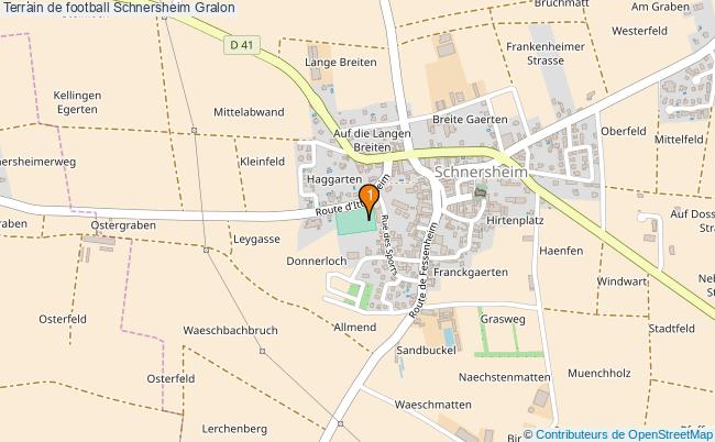 plan Terrain de football Schnersheim : 1 équipements