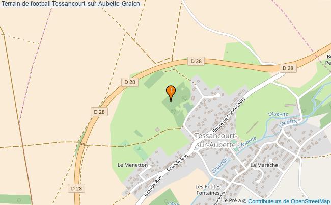 plan Terrain de football Tessancourt-sur-Aubette : 1 équipements