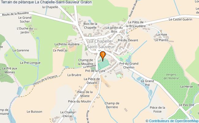plan Terrain de pétanque La Chapelle-Saint-Sauveur : 1 équipements