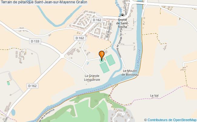 plan Terrain de pétanque Saint-Jean-sur-Mayenne : 1 équipements