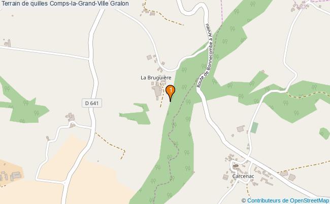 plan Terrain de quilles Comps-la-Grand-Ville : 1 équipements