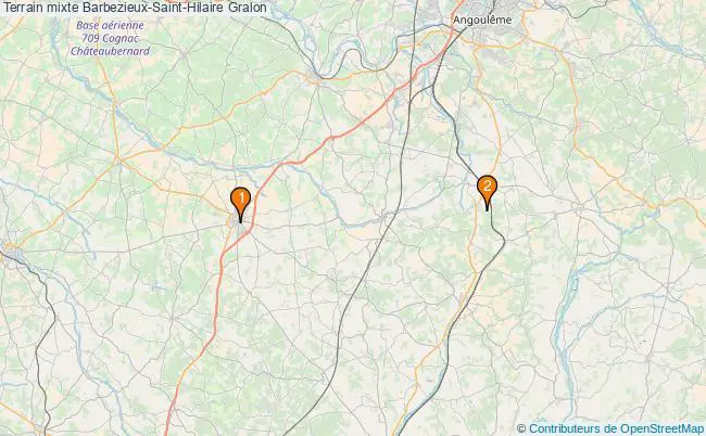 plan Terrain mixte Barbezieux-Saint-Hilaire : 2 équipements