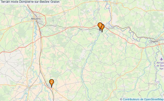 plan Terrain mixte Dompierre-sur-Besbre : 3 équipements