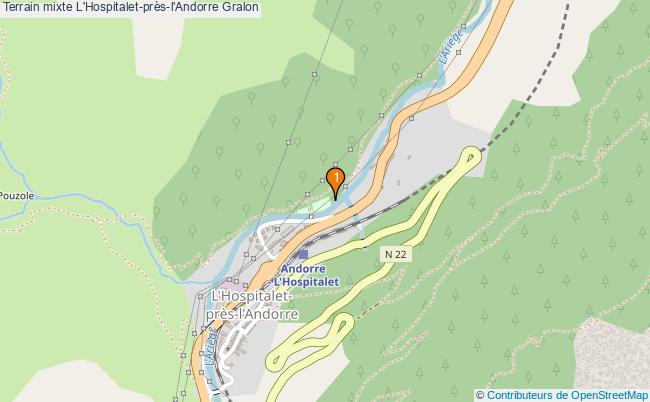 plan Terrain mixte L'Hospitalet-près-l'Andorre : 1 équipements