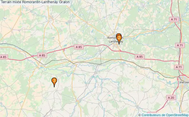 plan Terrain mixte Romorantin-Lanthenay : 3 équipements