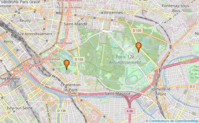 plan Vélodrome Paris : 2 équipements