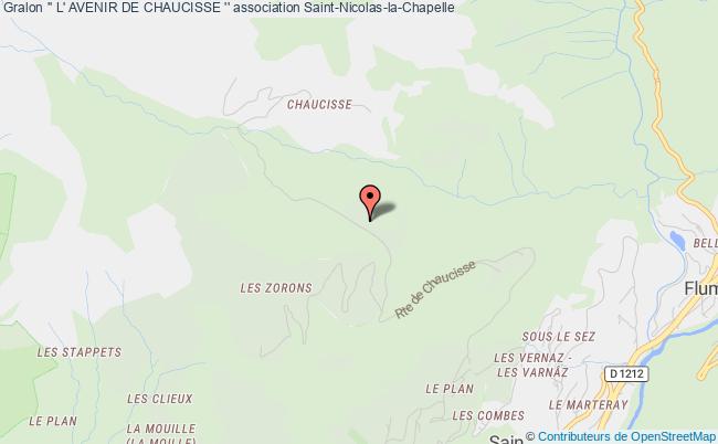 plan association '' L' Avenir De Chaucisse '' Saint-Nicolas-la-Chapelle