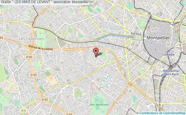 plan association '' Les Amis De Levant '' Montpellier