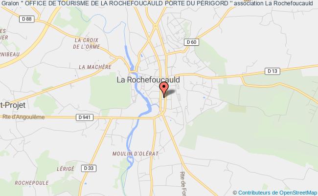 plan association '' Office De Tourisme De La Rochefoucauld Porte Du PÉrigord '' La-Rochefoucauld-en-Angoumois