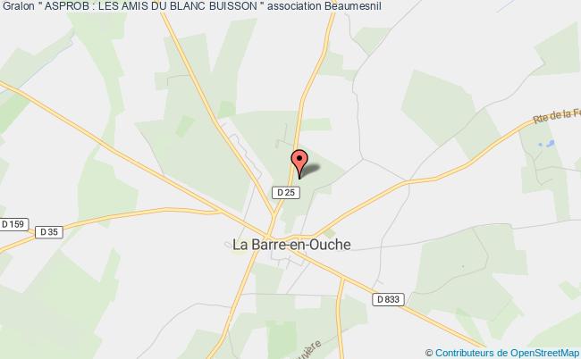 plan association " Asprob : Les Amis Du Blanc Buisson " Saint-Pierre-du-Mesnil