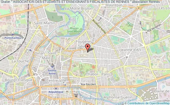 plan association " Association Des Etudiants Et Enseignants Fiscalistes De Rennes " Rennes
