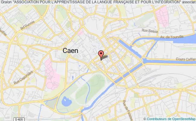 plan association ''association Pour L'apprentissage De La Langue FranÇaise Et Pour L'intÉgration'' Caen