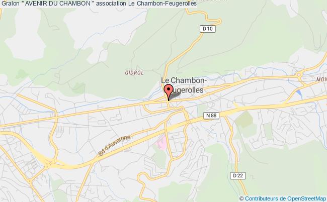 plan association " Avenir Du Chambon " Le    Chambon-Feugerolles