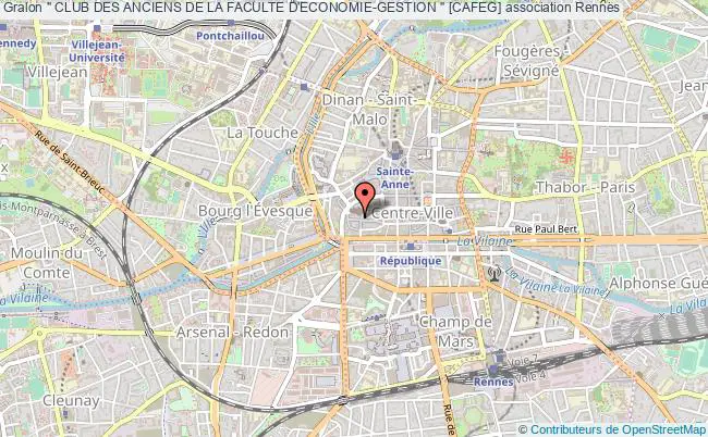 plan association " Club Des Anciens De La Faculte D'economie-gestion " [cafeg] Rennes