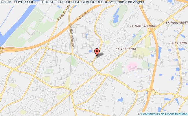 plan association ' Foyer Socio-educatif Du College Claude Debussy' Angers cedex 02
