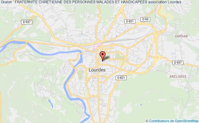 plan association ' Fraternite Chretienne Des Personnes Malades Et Handicapees Lourdes
