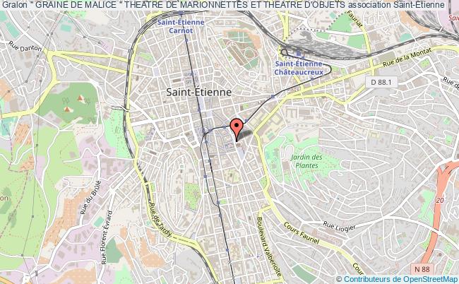 plan association " Graine De Malice " Theatre De Marionnettes Et Theatre D'objets Saint-Étienne