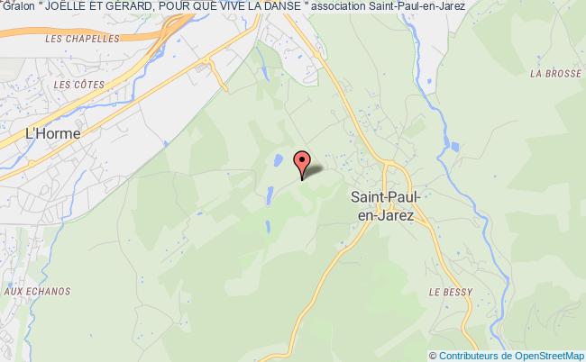 plan association " JoËlle Et GÉrard, Pour Que Vive La Danse " Saint-Paul-en-Jarez