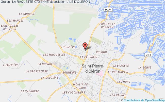 plan association ' La Raquette Cayenne' Saint-Pierre-d'Oléron